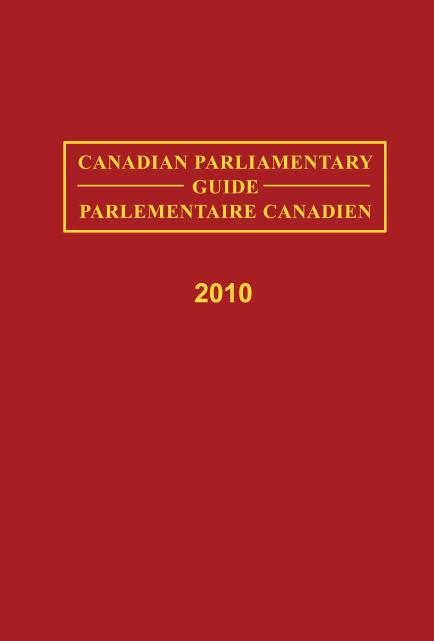 Canadian Parliamentary Guide