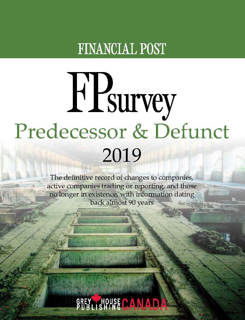 FP Survey - Predecessor & Defunct, 2019