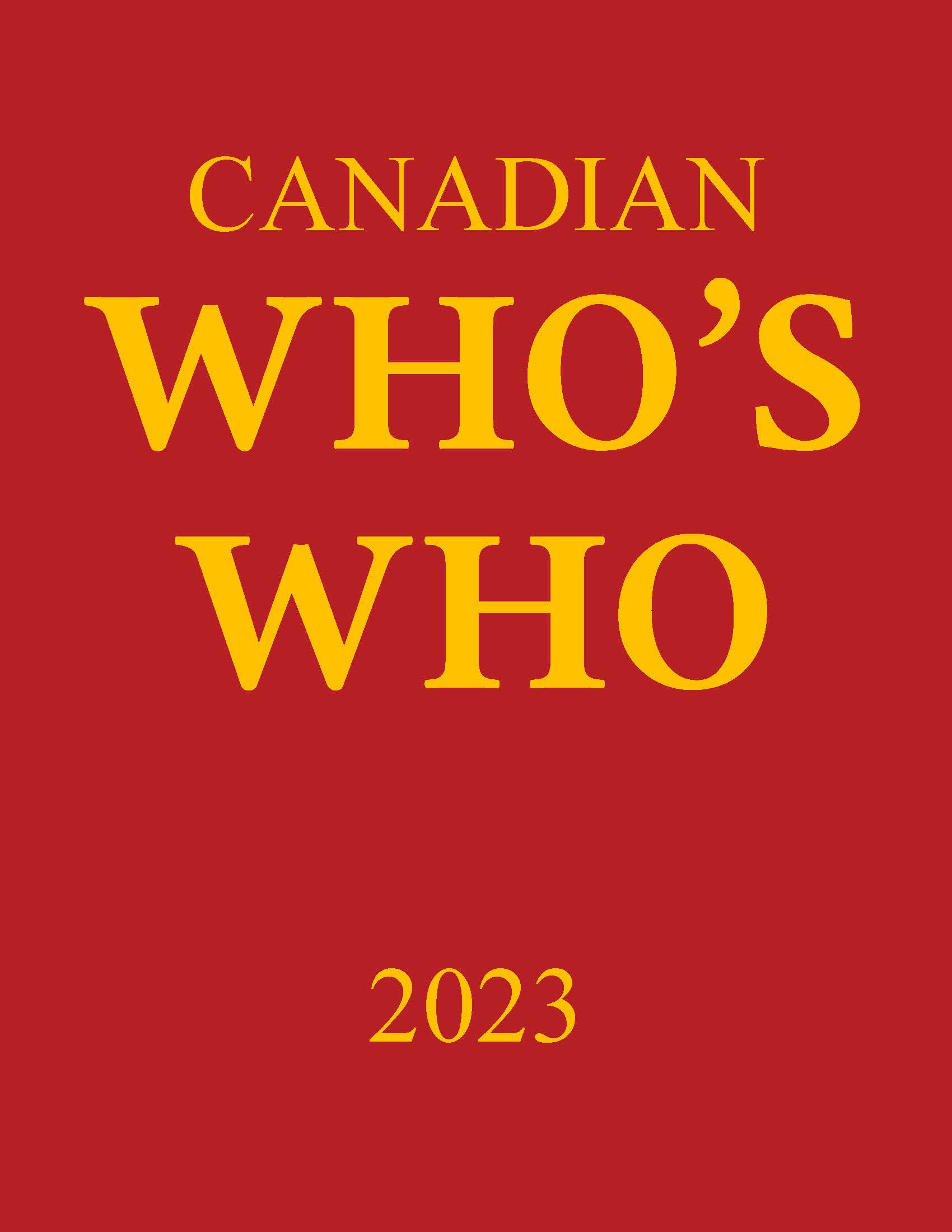 Canadian Who's Who, 2023